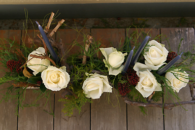 Christmas mantelpiece decoration