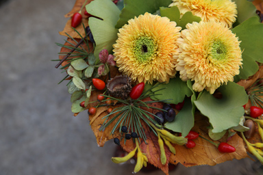 Autumn frame bouquet